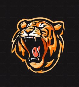 Brüllender Tiger